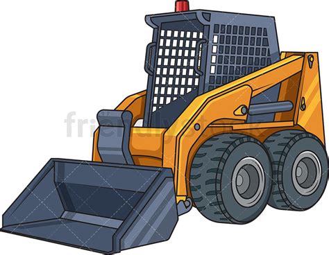 skid steer cartoon|skid loader clip art.